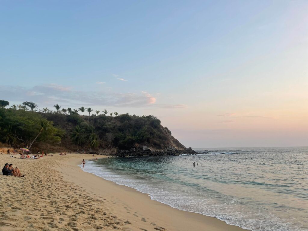 playa coral sunset